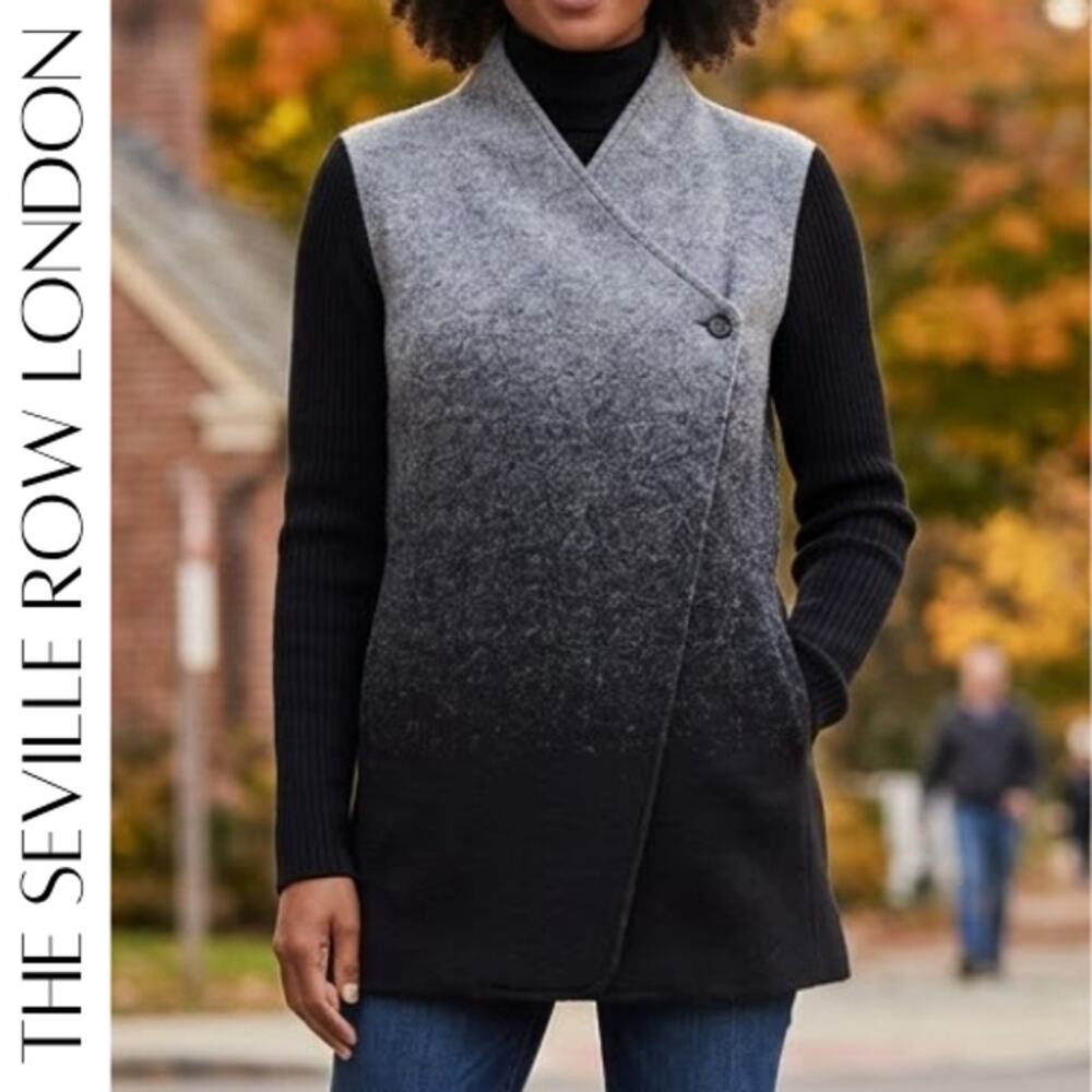 The Seville Row London Wool Ombre Jacket Small